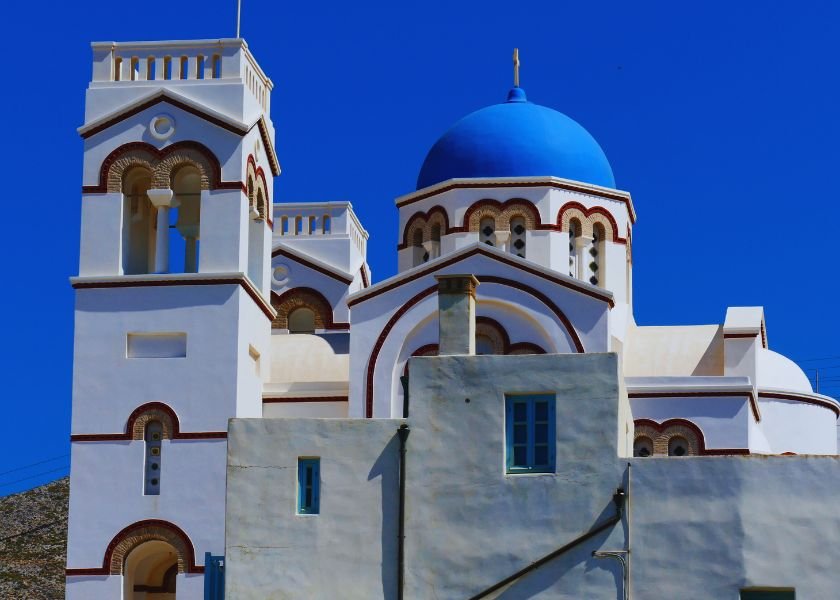 Church in Amorgos Greece
