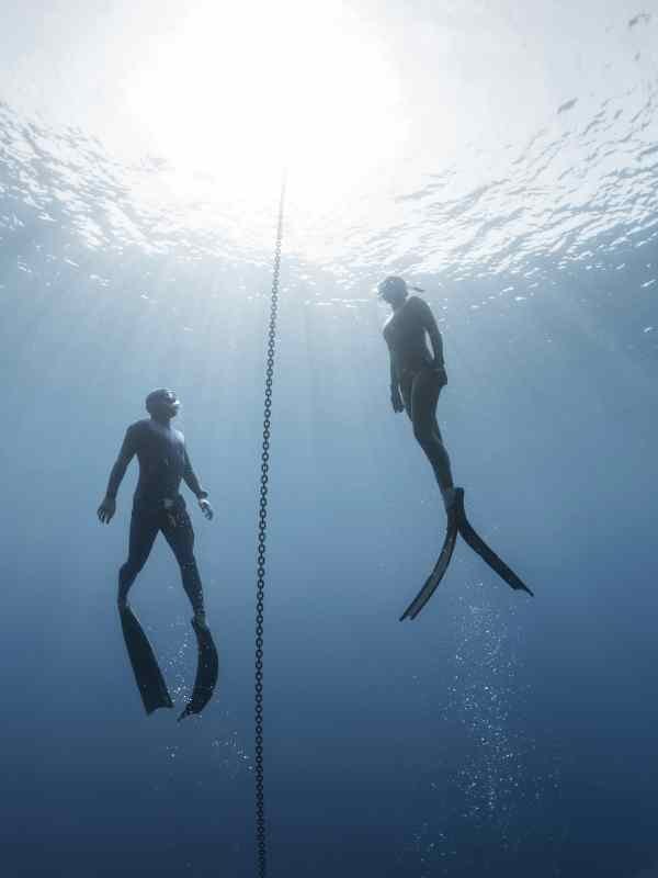 Freedivers in Greece Doing the Master Course AIDA3